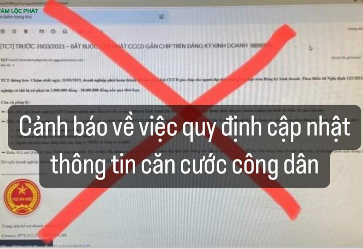 Cảnh báo về việc quy định cập nhật thông tin Căn cước công dân