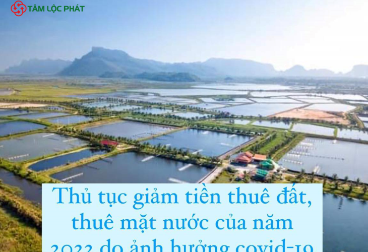 Thủ tục giảm tiền thuê đất, thuê mặt nước của năm 2022 do ảnh hưởng Covid-19