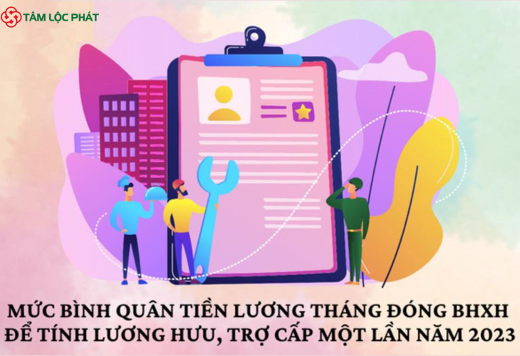 Mức bình quân tiền lương tháng đóng BHXH để tính lương hưu, trợ cấp một lần năm 2023?