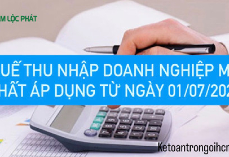 Thuế thu nhập doanh nghiệp mới nhất áp dụng từ ngày 01/7/2023