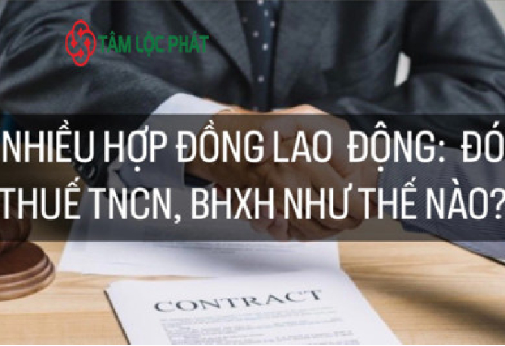 Ký nhiều hợp đồng lao động: Đóng thuế TNCN, BHXH như thế nào?