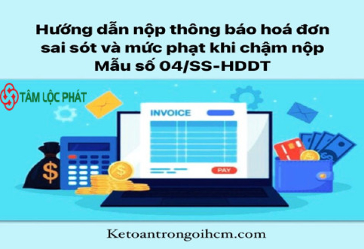 Hướng dẫn nộp thông báo hoá đơn sai sót và mức phạt khi chậm nộp Mẫu số 04/SS-HDĐT