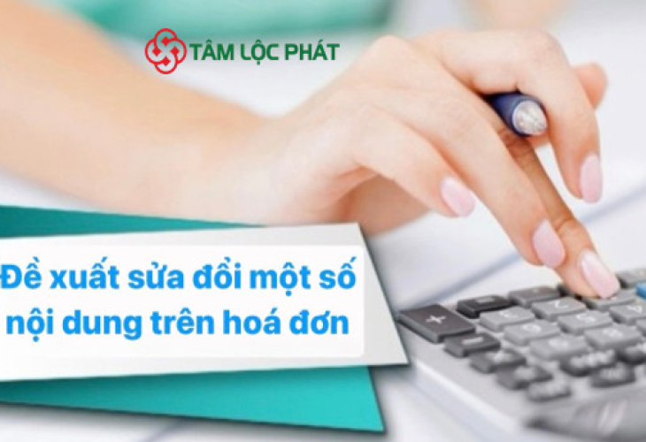 Đề xuất sửa đổi một số nội dung trên hóa đơn