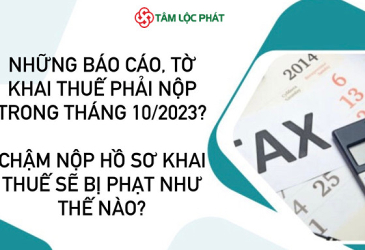 Những báo cáo, tờ khai thuế phải nộp trong tháng 10/2023? Chậm nộp hồ sơ khai thuế sẽ bị xử phạt như thế nào?